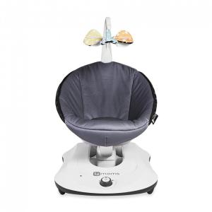 4moms 2000873 Cadeira de Balanço e Ninar Automática com 5 Velocidades e Músicas, Cinza