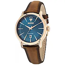 Relógio Masculino com Pulseira de Couro, Modelo, MASERATI R8851118001, Marrom