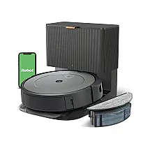 Robô Aspirador e Passa Pano iRobot Roomba Combo i3+ Preto Auto Esvaziamento 60 Dias Mapeamento Inteligente