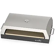 Forno de Pizza Stanbroil L022-16-SS a Gás para Camp Chef 40,6 cm 2 Queimadores Pedra Refratária Externo