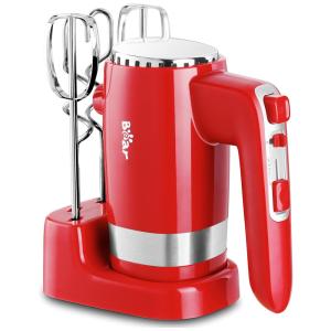 Batedeira de Mão 5 Velocidades, com 4 Acessórios, 300W, 110v, BAR DDQ B02L1 RED, Vermelho