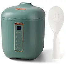 Mini Panela de Arroz Elétrica CHACEEF 1.2L com Temporizador de 24 horas e Vaporizador, 110V, Cinza