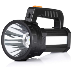 Lanterna LED 6000 Lúmens LED Com 3 Modos de Brilho Liga de Alumínio Cor Preta