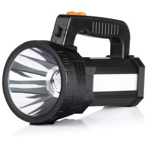 Lanterna LED 6000 Lúmens LED Com 3 Modos de Brilho Liga de Alumínio Cor Preta