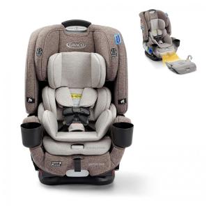 Cadeira de Bebê para Carro 5 em 1 com 10 Posições Ajustáveis, Graco 4Ever DLX Marrom Hancock