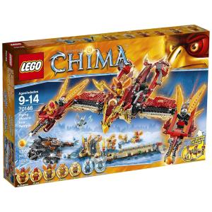 Chima 70146 Kit de Construção Templo de Fogo de Phoenix com 1301 Peças para 7 Anos ou Mais, LEGO 6061488, Vermelho