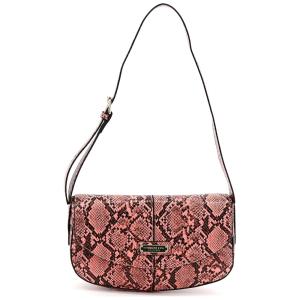 London Fog Bolsa Feminina de Ombro com Alça Ajustável, Marrom