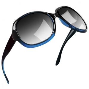 Óculos de Sol Feminino com Proteção UV, Joopin B12, Azul Gradiente