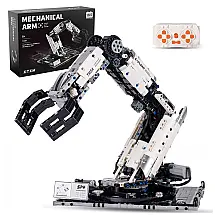 Kit STEM Braço Robótico Técnico UNCLE BRICK com 784 Peças e Controle Remoto para Crianças a Partir de 8 Anos