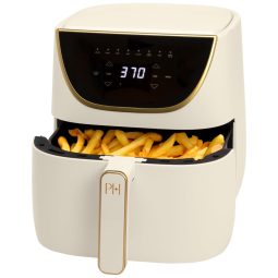Fritadeira Elétrica Air Fryer 8 em 1, 5,6L com Cesto Antiaderente e Painel Digital, 110V 1700W, Paris Hilton