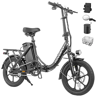 Bicicleta Elétrica Dobrável Hoverfly, 500W