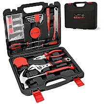 Kit de Ferramentas com Maleta de Transporte, 179 Peças, PTSTEL, Azul