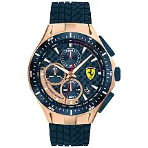 Relógio Masc Quartzo Aço Inoxidável Prova D 50m, petróleo, petróleo, FERRARI 0830699, Azul petróleo