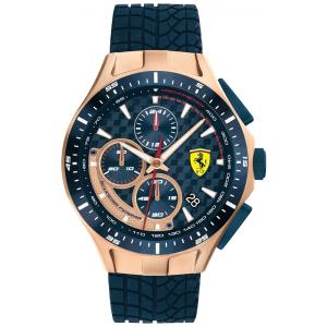 Relógio Masc Quartzo Aço Inoxidável Prova D 50m, petróleo, petróleo, FERRARI 0830699, Azul petróleo