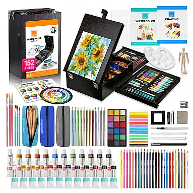 Lápis de Cor Profissional 152pcs,Tinta