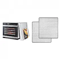 Desidratador Alimentos COSORI Preto Aço Inoxidável 6 Bandejas 600W 120V