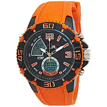 Relógio An Eporte Homem Maclino ilicone, U.S. POLO ASSN. US9483, Laranja