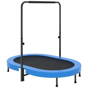 Blanketown Cama Elastica Infantil com Corrimão Ajustável para até 100 kg, Azul