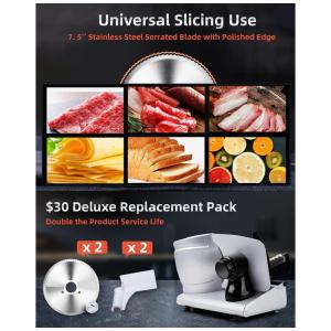 Fatiador de Frios com 2 Lâminas em Aço Inoxidável, ADORTEC ASL1023, Prateado