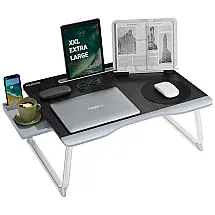 Mesa de cabeceira para laptop, escuro, NEARPOW, Cinza escuro