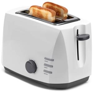 Torradeira Elétrica de 2 Fatias com 6 Níveis de Tostagem, 110v, AUNT YUAN, Branco