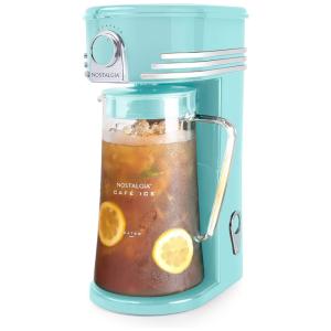 Máquina de Café e Chá Gelado 3L de Capacidade, Turquesa, 110v, NOSTALGIA CI3AQ, Azul turquesa