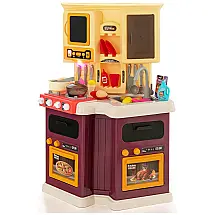 Cozinha de Brinquedo Realista com 67 Peças para Crianças de 3 Anos ou Mais, Costzon, Roxo