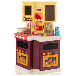Cozinha de Brinquedo Realista com 67 Peças para Crianças de 3 Anos ou Mais, Costzon, Roxo