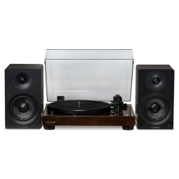 Vitrola Toca Discos Retrô com Pré Amplificador e Alto Falantes, 90W, 110v, FLUANCE RT81AI41B, Preto