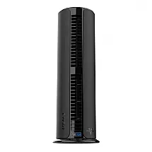 Ventilador de Torre Oscilante Compacto com Controle de Voz Alexa 110V Vornado ATOM 2 AE, Preto