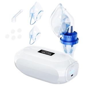 Nebulizador Portátil para Tratamento Respiratório em Adultos e Crianças com Acessórios Completos para Viagens ou Uso Doméstico