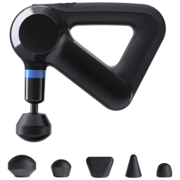 Massageador Pistola Elétrico Profissional Sem Fio 5 Acessórios Velocidade Personalizável 1750 2400 PPMs, THERAGUN, Preto