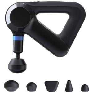 Massageador Pistola Elétrico Profissional Sem Fio 5 Acessórios Velocidade Personalizável 1750 2400 PPMs, THERAGUN, Preto