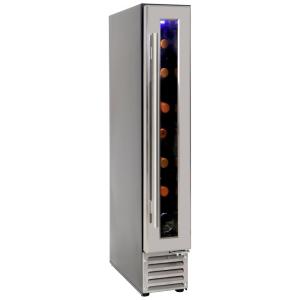 Koolatron Wine Fridge: Adega de Vinhos Embutida de 7 Garrafas, 18L, Aço Inoxidável