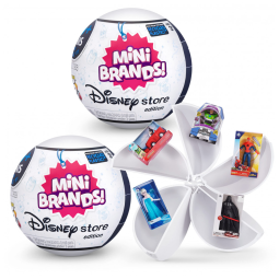 Disney Mini Brands by ZURU Brinquedo Colecionável, 2 Unidades, 5 SURPRISE 77250, Branco