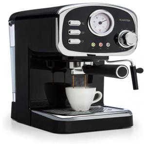 KLARSTEIN Cafeteira Programável 1.1L em Aço Inoxidável, 1100W 110V, Preta
