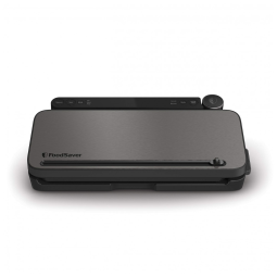 Seladora a Vácuo Automática para Alimentos Secos e Úmidos com Sacos Seladores e Rolo, 110V, FoodSaver, Preta