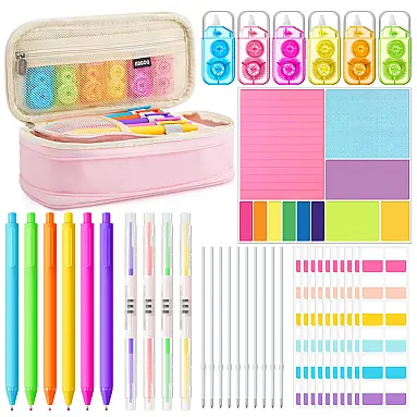 Kit escolar 38 peças Janlaugh
