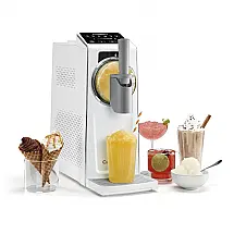 Máquina de Slush Raspadinha Cuisinart ICE-200 6-em-1 Branca 1,6L Sorvete Compressor