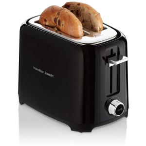 Torradeira Elétrica de 2 Fatias com 7 Níveis de Tostagem, 110v, HAMILTON BEACH 22217, Preto