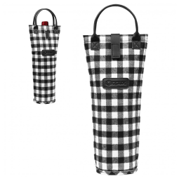 Porta-Garrafa Térmico OPUX para 1 Garrafa de Vinho, Transporte Isolado para Piquenique e Praia, Elegante Presente para Amantes de Vinho -