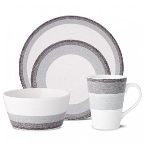 Aparelho de Jantar para Todas as Ocasiões, Estilo Moderno com 4 Peças, Formato Redondo e Material de Porcelana, Noritake G038-04G