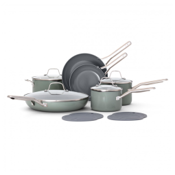 Conjunto de Panelas Calphalon Ceramic Nonstick de 12 peças