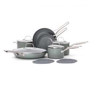 Conjunto de Panelas Calphalon Ceramic Nonstick de 12 peças