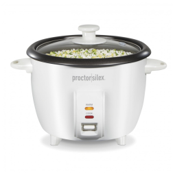 Panela de Arroz Elétrica até 5 Xícaras Cruas com Controle 375W, Branca, 110v, PROCTOR SILEX 37533PS, Branco