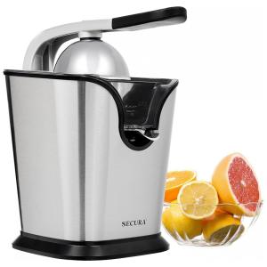 Espremedor Elétrico Frutas Cítricas Aço Inox 160 Watts 160 Watts, 110v, SECURA GS 405Y, Prateado
