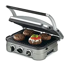 ill, Churrasqueira 5 in 1, Aço Inox, 110v, CUISINART GR 4N, Prateado