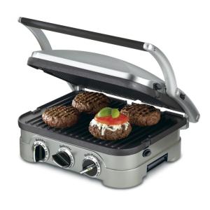 ill, Churrasqueira 5 in 1, Aço Inox, 110v, CUISINART GR 4N, Prateado