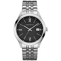 Relógio Masculino Analógico Quartzo de Aço Inoxidável, CARAVELLE 43B158, Prateado
