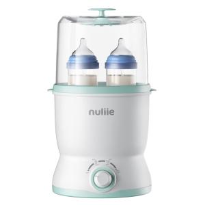 Aquecedor de Mamadeira s 5 em 1 com Controle de Temperatura e Desligamento Automático, 110v, NULIIE LB BE218A, Branco